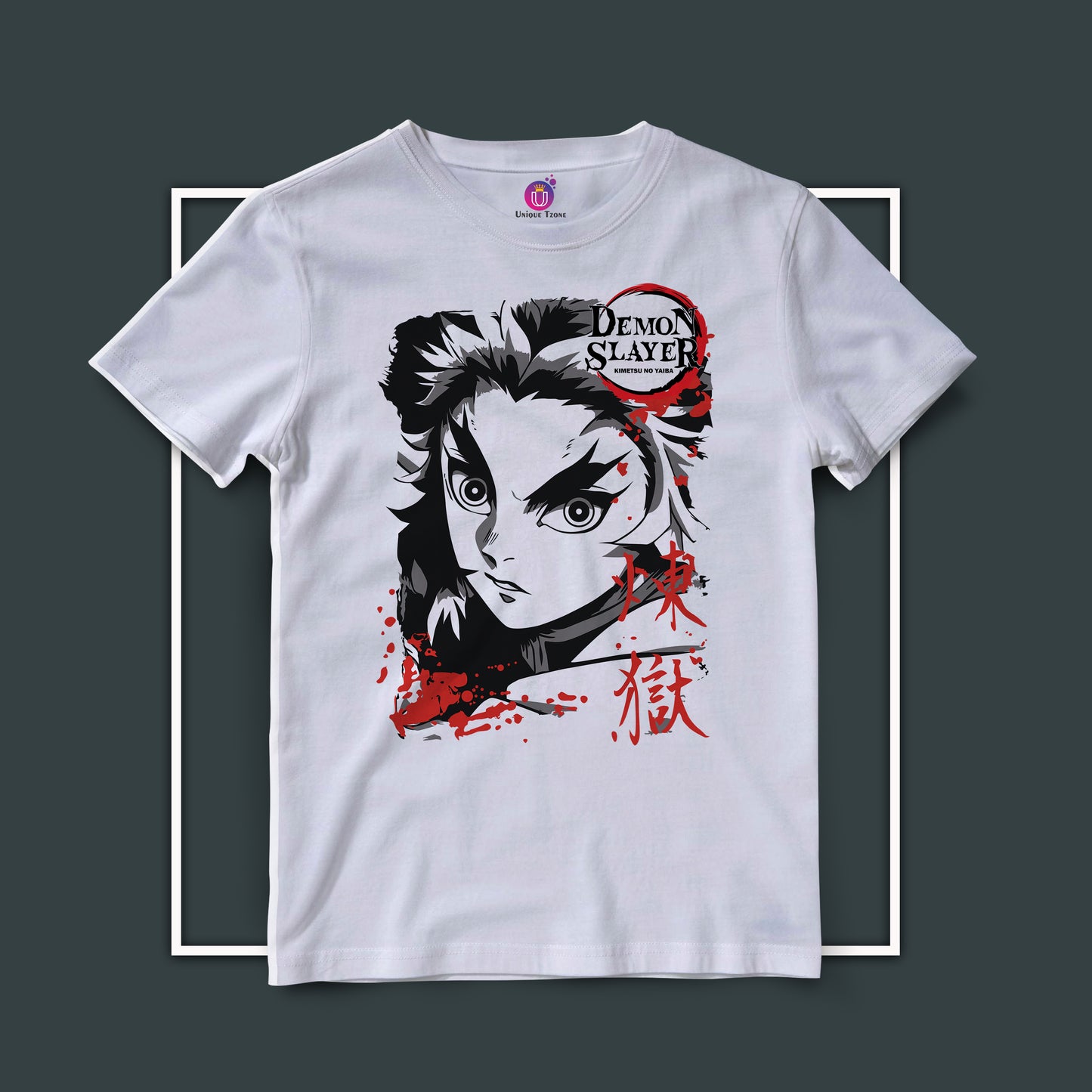 Regoku The Demon Hunter Half Sleeve Unisex Anime Graphics Tshirt
