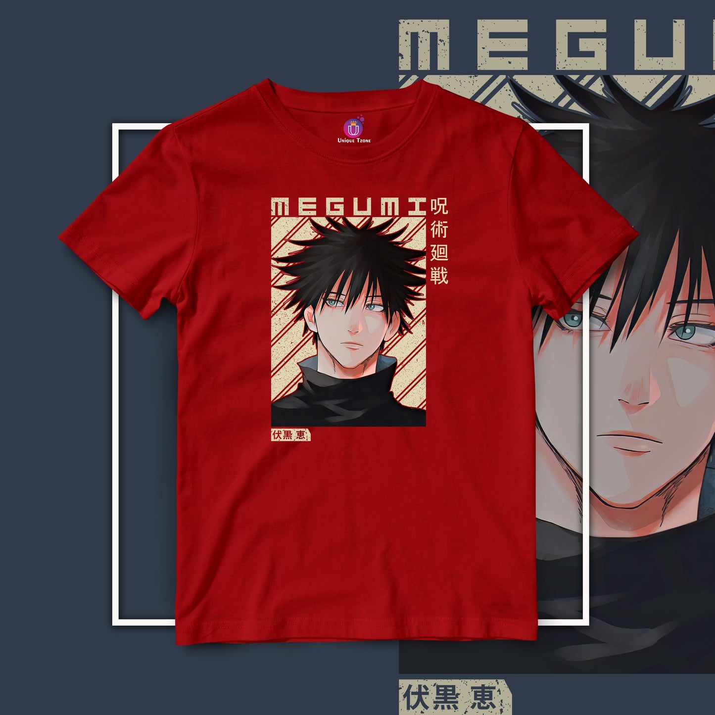 Megumi Fushiguro Jujutsu Kaisen Anime Graphics Unisex Tshirt
