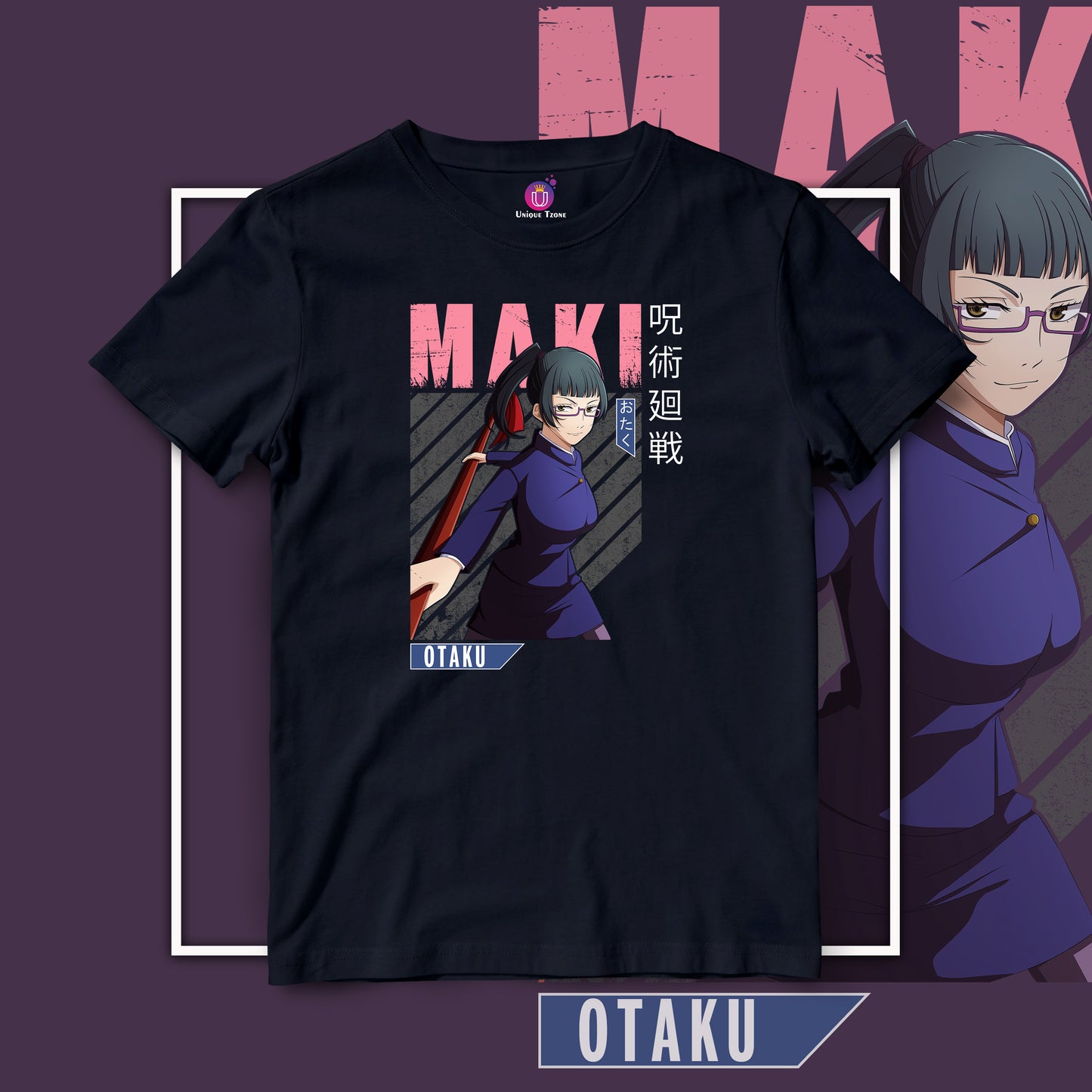 Maki Zenin Jujutsu kaisen Anime Graphics Tshirt