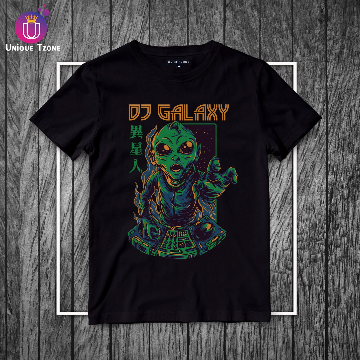 DJ Galaxy Urban Graphics Round Neck Half Sleeve Cotton T-shirt