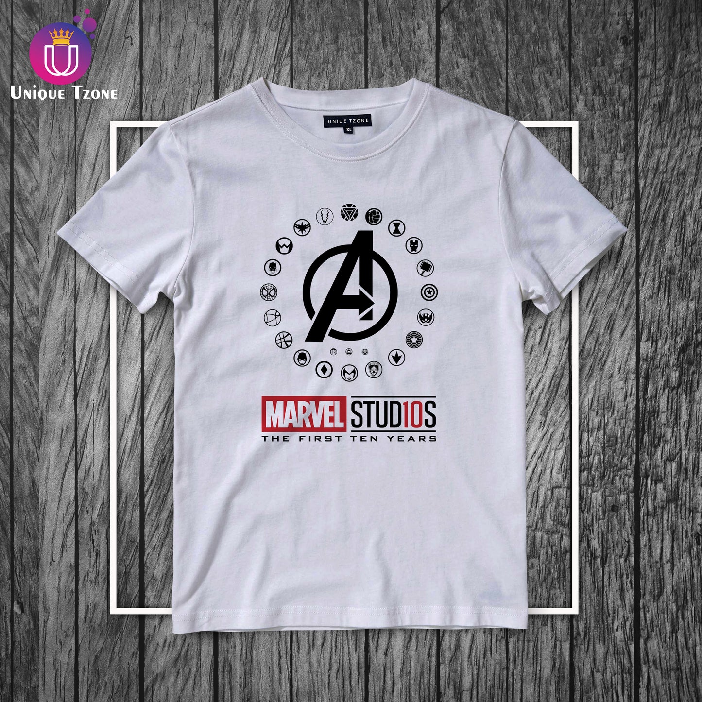 Marvel Studio First Ten Years Round Neck Half Sleeve Cotton T-shirt