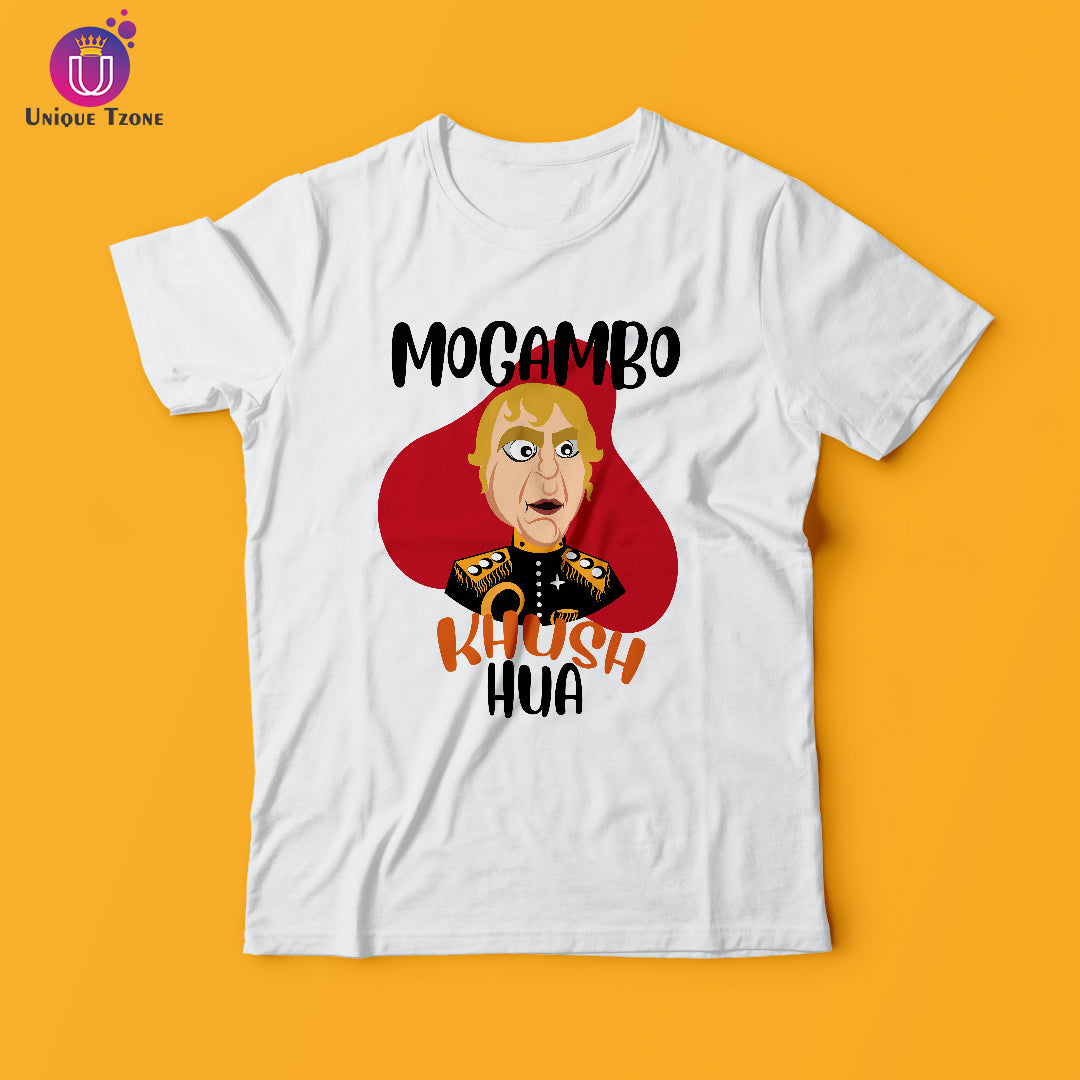 Mogambo Kush Hua Round Neck Half Sleeve Cotton T-shirt