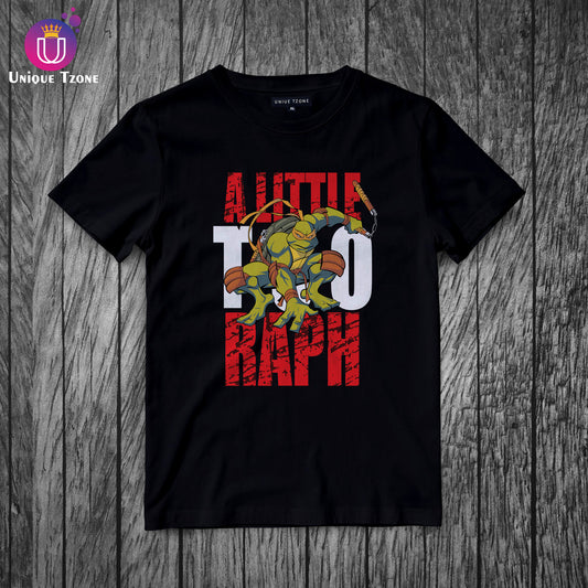 A Little Too Raph Teenage Mutant Ninja Turtle Men Half Sleeve Cotton T-shirt