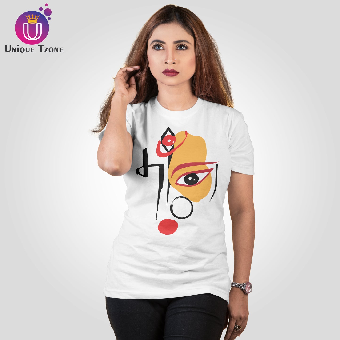 Maa Bengali Graphics Unisex Cotton T-shirt
